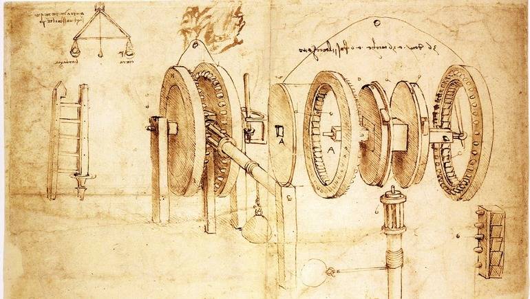 Леонардо да Винчи придумал первые идеи бесступенчатой трансмиссии.