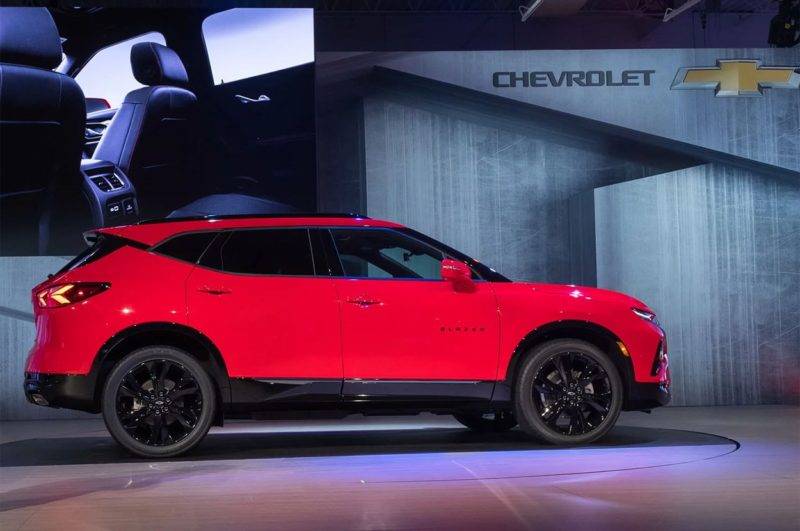 Продажи нового Chevrolet Blazer стартуют в США в начале 2019 года. Фото: motor1.com