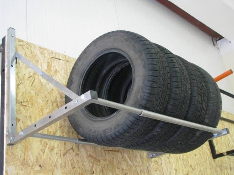 Хранение шин без обода зимой в гараже