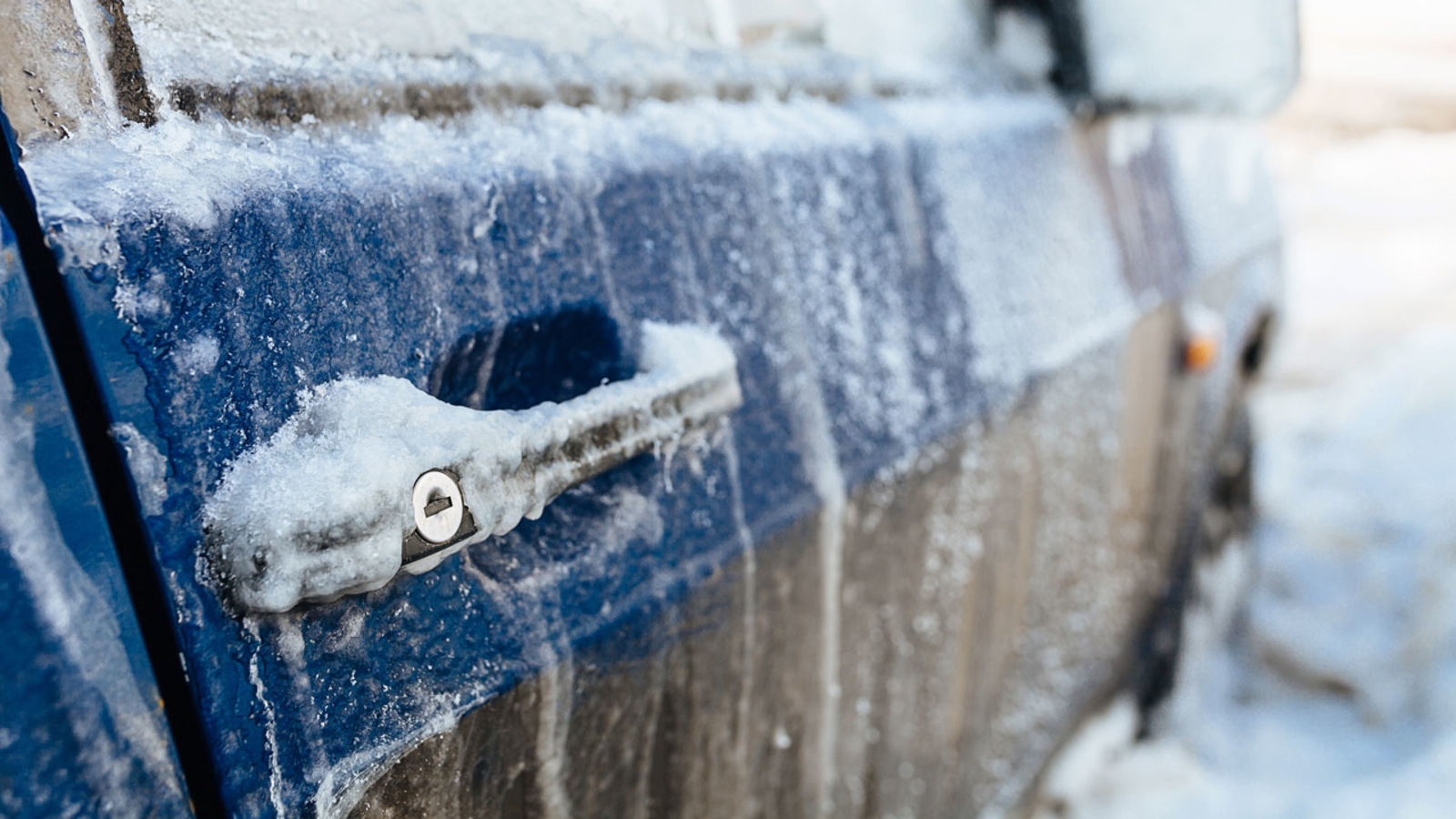 frozen car